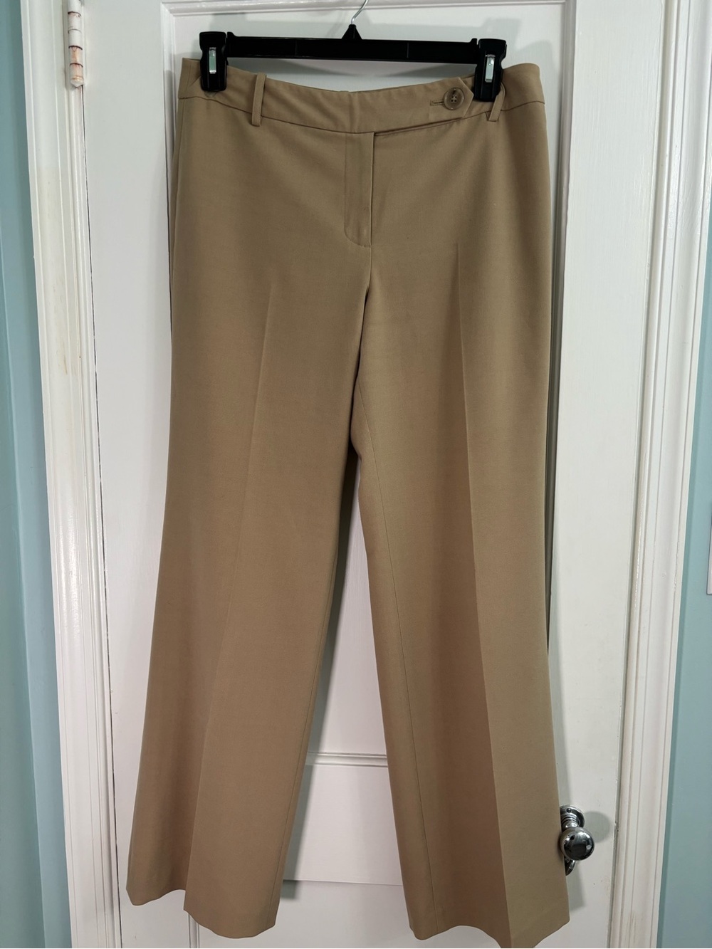 Ann Taylor Wide-Leg Dress Pants in Camel